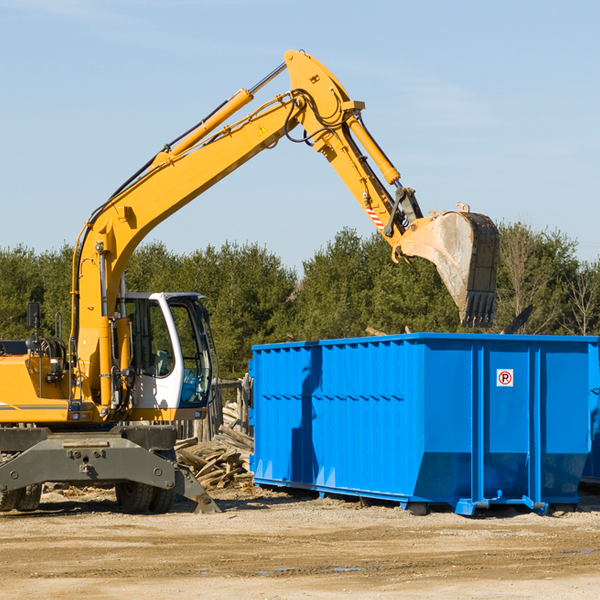 what size residential dumpster rentals are available in Saginaw